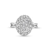Thumbnail Image 4 of 1/2 CT. T.W. Oval-Shaped Baguette Multi-Diamond Split Shank Ring in 10K White Gold