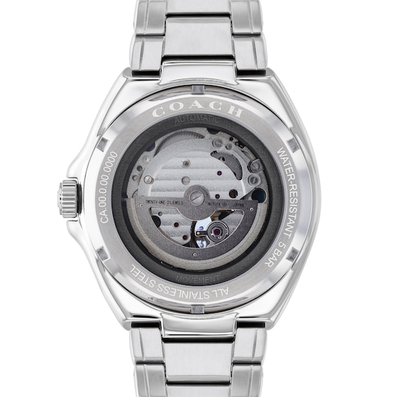 Men's Coach Jackson Chronograph Watch with Black Skeleton Dial (Model: 14602695)