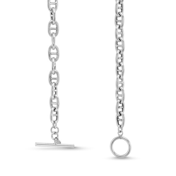 6.0mm Mariner Chain Toggle Bracelet in Hollow Sterling Silver - 7.5"