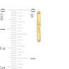 Thumbnail Image 3 of 17.0mm Diamond-Cut Hoop Earrings in Hollow 14K Gold