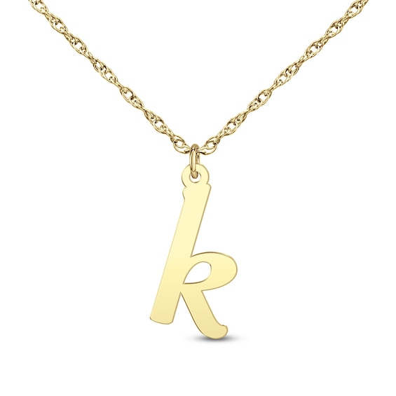 Lowercase Initial Pendant (1 Initial)