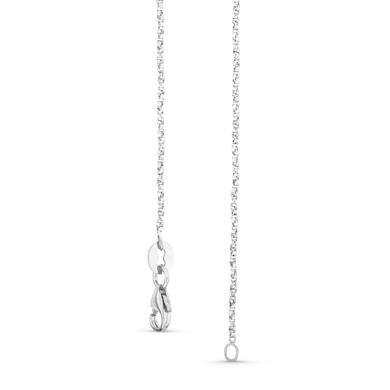 Main Image 3 of 1.1mm Twist Box Chain Necklace in Solid 14K White Gold - 20"