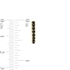 Thumbnail Image 3 of Black Onyx Huggie Hoop Earrings in Sterling Silver with 18K Gold Plate