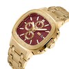 Thumbnail Image 2 of Men’s JBW Heist 1/10 CT. T.W. Certified Diamond 18K Gold Plate Chronograph Watch with Red Dial (Model: J6380G)