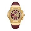Thumbnail Image 1 of Men’s JBW Saxon 1/15 CT. T.W. Certified Diamond 18K Gold Plate Chronograph Strap Watch with Gold-Tone Dial (Model: JB-6101L-R)