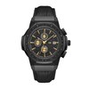 Thumbnail Image 1 of Men’s JBW Saxon 1/15 CT. T.W. Certified Diamond Black IP Chronograph Strap Watch with Black Dial (Model: JB-6101L-S)