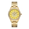 Thumbnail Image 1 of Ladies’ JBW Mondrian 34 1/15 CT. T.W. Certified Diamond and Crystal Accent 18K Gold Plate Watch with Yellow Dial (Model: J6388D)