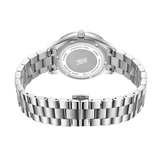 Ladiesâ JBW Mondrian 34 1/15 CT. T.w. Certified Diamond and Crystal Accent Watch with Blue Dial (Model: J6388E)
