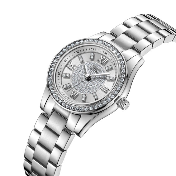 Ladiesâ JBW Mondrian 34 1/15 CT. T.w. Certified Diamond and Crystal Accent Watch with Silver-Tone Dial (Model: J6391B)