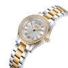 Thumbnail Image 2 of Ladies’ JBW Mondrian 28 1/15 CT. T.W. Certified Diamond and Crystal Accent Two-Tone Watch with Silver-Tone Dial (Model: J6391C)