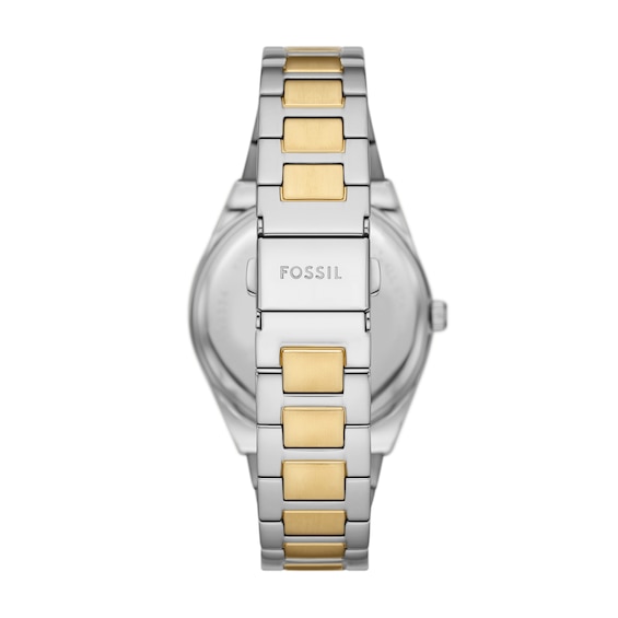Ladiesâ Fossil Scarlette Two-Tone IP Watch with Genuine Malachite Dial (Model: Es5334)