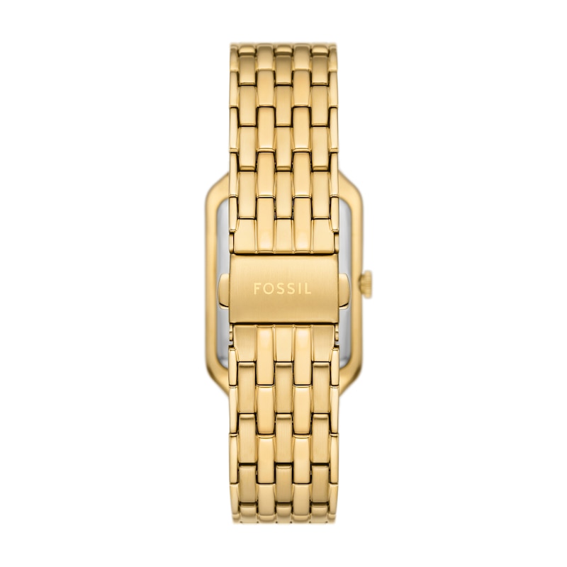 Main Image 2 of Ladies’ Fossil Raquel Gold-Tone IP Watch with Rectangular Malachite Dial (Model: ES5341)
