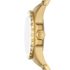 Thumbnail Image 3 of Ladies’ Fossil Blue Dive Crystal Accent Gold-Tone IP Watch with White Dial (Model: ES5350)