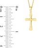 Thumbnail Image 4 of Flared Cross Pendant in 14K Gold