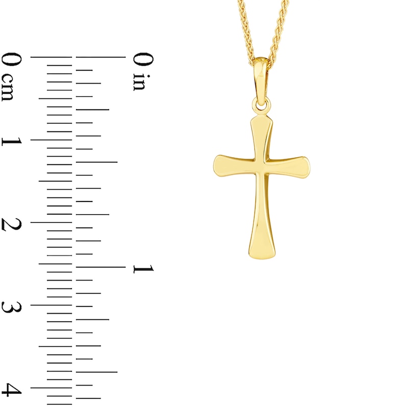 Main Image 4 of Flared Cross Pendant in 14K Gold