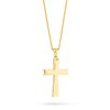 Thumbnail Image 3 of Diamond-Cut Arrow Cross Pendant in 10K Two-Tone Gold