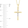 Thumbnail Image 5 of Crucifix Pendant in 14K Two-Tone Gold