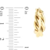Thumbnail Image 2 of 17.0mm Braided Hoop Earrings in 10K Gold