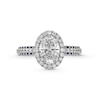 Thumbnail Image 4 of TRUE Lab-Grown Diamonds by Vera Wang Love 2 CT. T.W. Engagement Ring with Blue Sapphires in 14K White Gold (F/VS2)