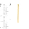 Thumbnail Image 2 of 29.4mm Triangle-Shaped Hoop Earrings in 14K Gold