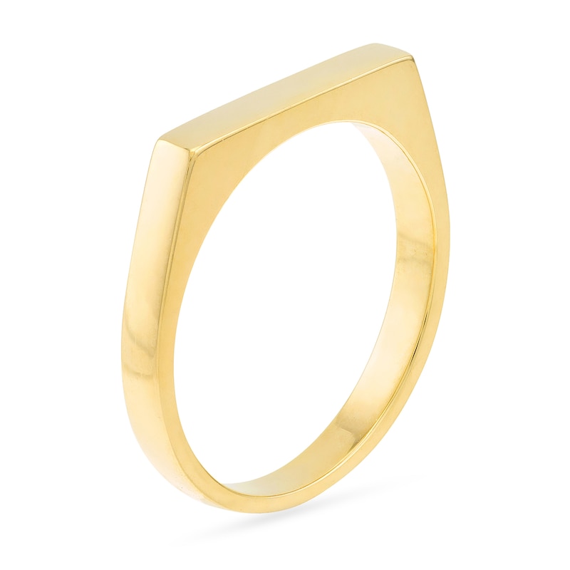 Main Image 2 of Flat-Top Ring in 14K Gold