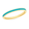 Thumbnail Image 1 of Turquoise Enamel Inlay Ring in 14K Gold
