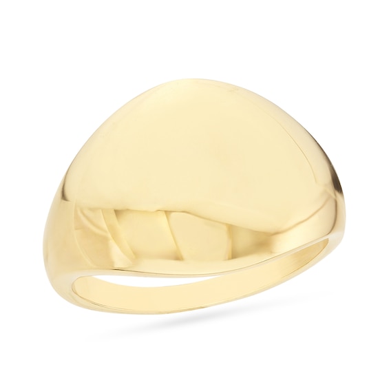 Tapered Dome Ring in 14K Gold