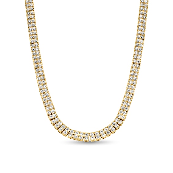20 CT. T.w. Certified Lab-Grown Diamond Duo Tennis Necklace in 10K Gold (F/Si2) - 22"