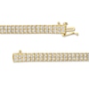 Thumbnail Image 3 of 20 CT. T.W. Certified Lab-Grown Diamond Duo Tennis Necklace in 10K Gold (F/SI2) - 22"