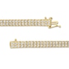 Thumbnail Image 2 of 20 CT. T.W. Certified Lab-Created Diamond Duo Tennis Necklace in 10K Gold (F/SI2) - 22"