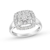 Thumbnail Image 1 of 1/4 CT. T.W. Cushion-Shaped Multi-Diamond Miracle Frame Ring in Sterling Silver