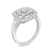 Thumbnail Image 3 of 1/4 CT. T.W. Cushion-Shaped Multi-Diamond Miracle Frame Ring in Sterling Silver