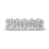Thumbnail Image 4 of 1 CT. T.W. Diamond Scallop Vintage-Style Two Piece Anniversary Band Set in 10K White Gold