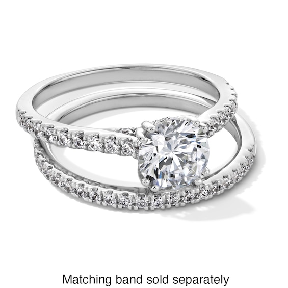 1-1/3 CT. T.w. Certified Lab-Grown Diamond Engagement Ring in 14K White Gold (F/Si2)