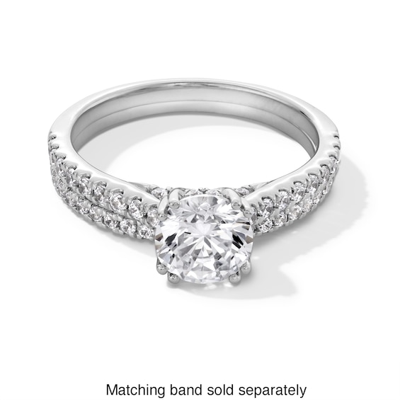 1-1/3 CT. T.w. Certified Lab-Grown Diamond Engagement Ring in 14K White Gold (F/Si2)