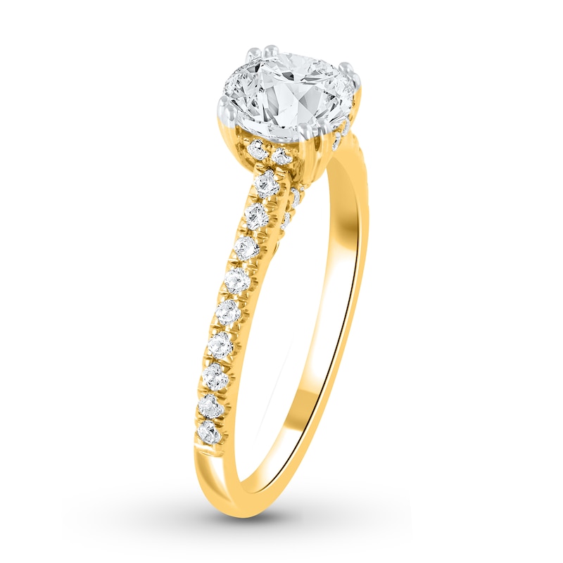 Main Image 2 of 1-1/3 CT. T.W. Certified Lab-Grown Diamond Engagement Ring in 14K Gold (F/SI2)