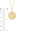 Thumbnail Image 4 of Diamond Accent "mama" Star Beaded Frame Medallion Pendant in 10K Gold