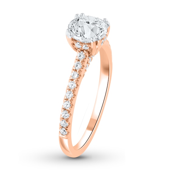 1-1/3 CT. T.w. Certified Lab-Grown Diamond Engagement Ring in 14K Rose Gold (F/Si2)