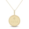 Thumbnail Image 1 of Diamond Accent "nana" Star Beaded Frame Medallion Pendant in 10K Gold