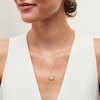 Thumbnail Image 2 of Diamond Accent "nana" Star Beaded Frame Medallion Pendant in 10K Gold