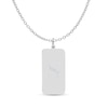 Thumbnail Image 1 of Engravable Initial Dog Tag Pendant in Sterling Silver (1 Initial)