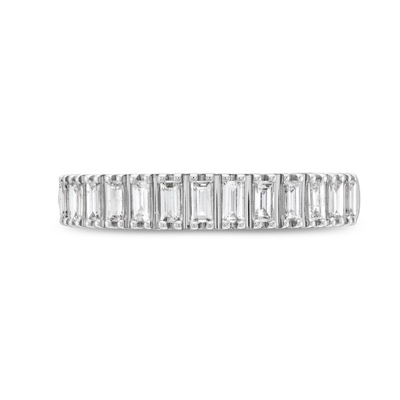 1/3 CT. T.w. Baguette Diamond Thirteen Stone Anniversary Band in 14K White Gold