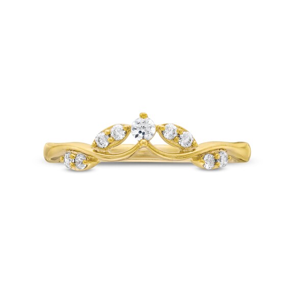 1/6 CT. T.w. Diamond Contour Leaf Vine Anniversary Band in 10K Gold