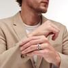Thumbnail Image 2 of 1/8 CT. T.W. Diamond Five Stone Ribbed Anniversary Band in 10K Gold