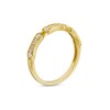 Thumbnail Image 3 of 1/4 CT. T.W. Baguette and Round Diamond Bamboo Vintage-Style Stackable Anniversary Band in 10K Gold