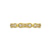 Thumbnail Image 4 of 1/4 CT. T.W. Baguette and Round Diamond Bamboo Vintage-Style Stackable Anniversary Band in 10K Gold