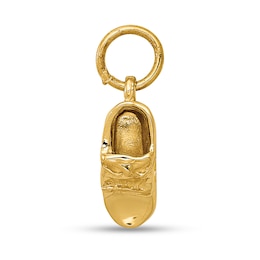 Baby Shoe Charm in Solid 14K Gold