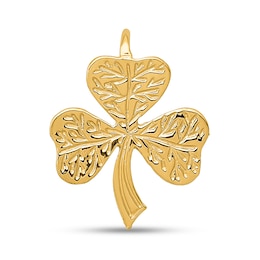 Shamrock Charm in Solid 14K Gold