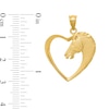 Thumbnail Image 2 of Horse in Heart Necklace Charm in Solid 14K Gold