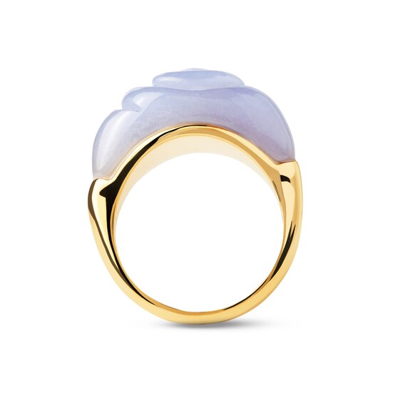 PDPAOLAâ¢ at Zales Blue Agate Shell Ring Sterling Silver with 18K Gold Plate